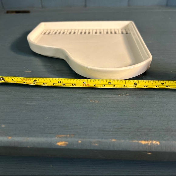 Vintage 1980 Shafford Original Ceramic Grand Piano Shape & Design 7 in Plate - Picture 8 of 10